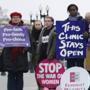 Activists rallied outside the  US Supreme Court in Washington on Wednesday.